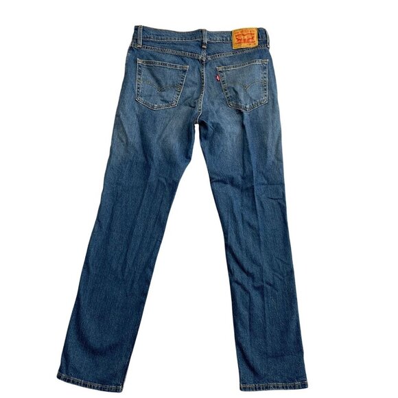 Levis 511 Men's W34 L32 Blue Denim Jeans Slim Straight - Picture 3 of 8